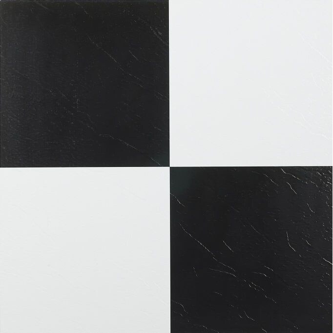 Homeworx Self Adhesive Black And White Vinyl Floor Tiles 60 Black And White Vinyl Floor Tiles