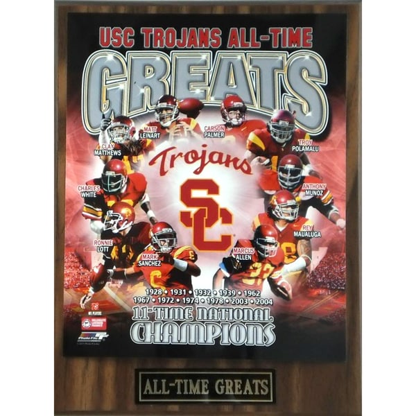 USC Trojans 'All Time Greats' Plaque