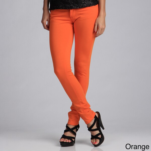 orange skinny jeans womens