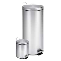 10.5 Gallon Trash Can Stainless Steel Oval Kitchen Step Trash Can - Bed  Bath & Beyond - 37497037