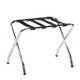 preview thumbnail 2 of 3, Chrome and Black Steel Folding Luggage Rack