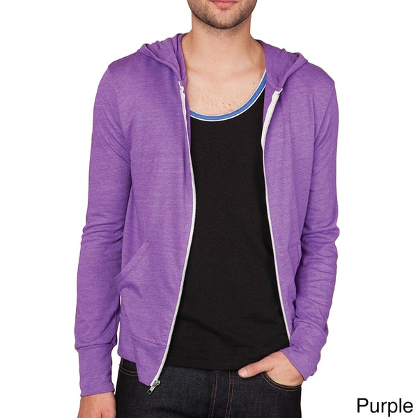 alternative men's eco zip hoodie sweatshirt