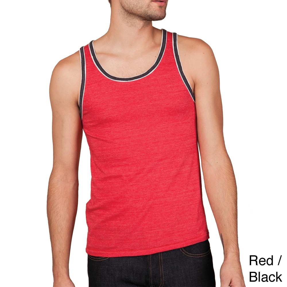 Alternative Apparel Mens Eco jersey Double Ringer Tank