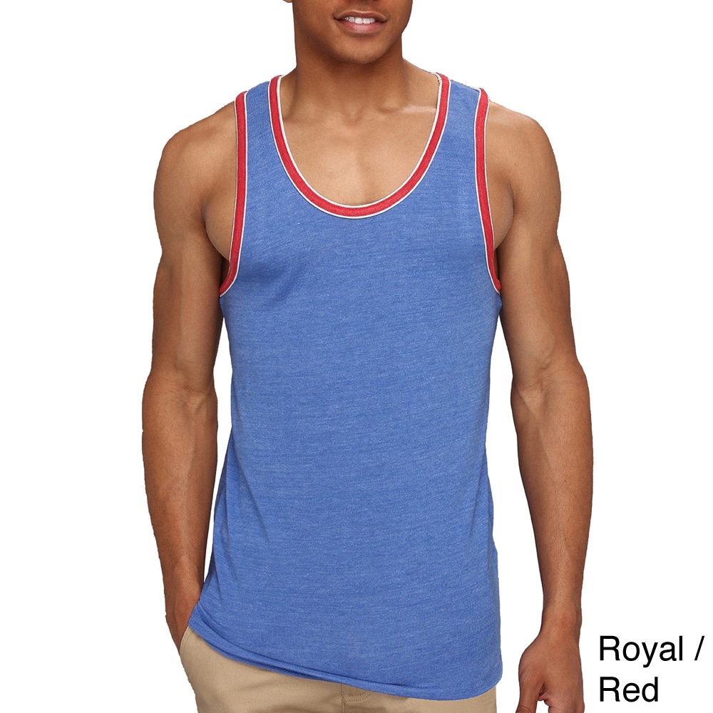 Alternative Apparel Mens Eco jersey Double Ringer Tank