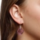 preview thumbnail 4 of 5, La Preciosa Sterling Silver Square Crystal Earrings Made with SWAROVSKI Elements