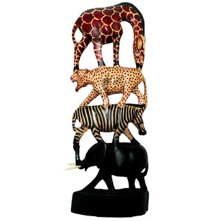 Handmade Stacked Animals Column (Kenya)