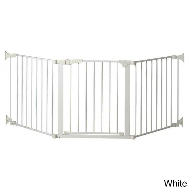 Kidco Auto Close Configuregate Child Gate (White/blackMaterials Metal/plasticDimensions 34.5 inches long x 5 inches wide x 33 inches highAssembly Required )