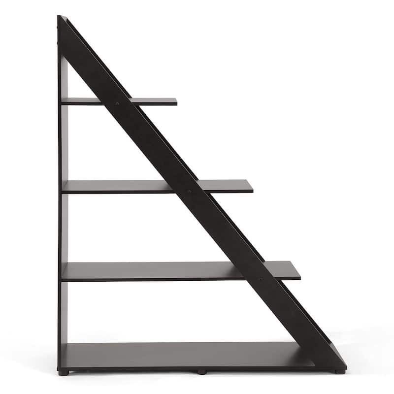 Psinta Dark Brown Modern Shelving Unit