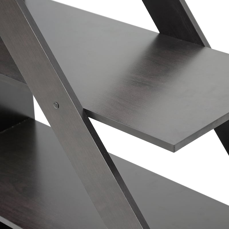 Psinta Dark Brown Modern Shelving Unit