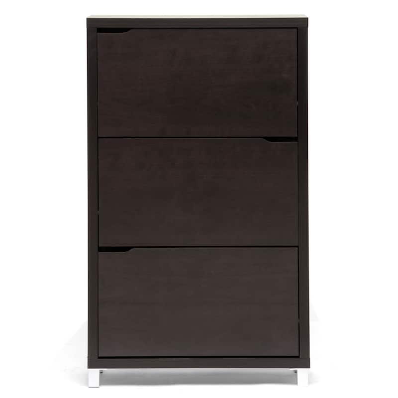 Baxton Studio Simms Modern White Shoe Cabinet