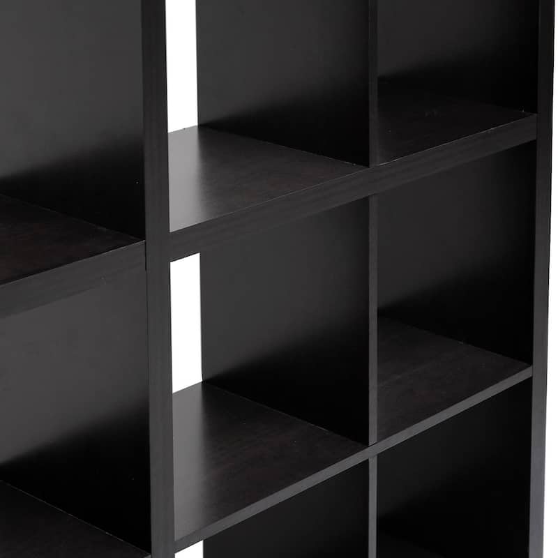 Porch & Den Hanalei Dark Brown Modern Cube Shelving Unit