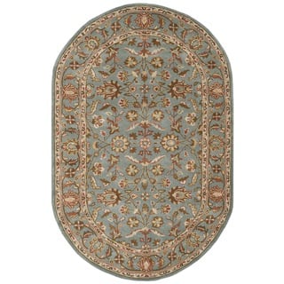 Wool Round Oval Square Area Rugs For Less Safavieh Handmade Heritage Timeless Traditional Blue Wool Rug 5 X 8 Oval