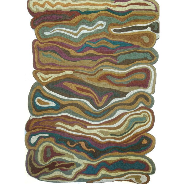 Shop Handtufted Boardwalk Area Rug (5' x 7'3) Free Shipping Today