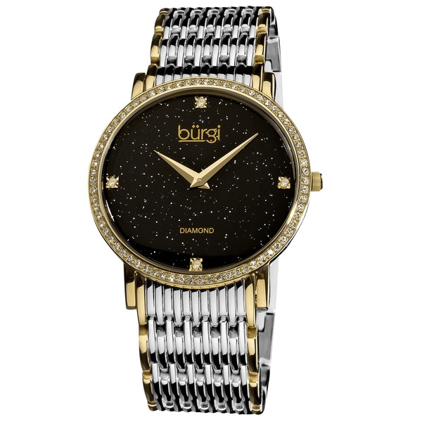 Burgi Women's Swiss Quartz Diamond Bracelet Luxury Watch Burgi Women's Burgi Watches