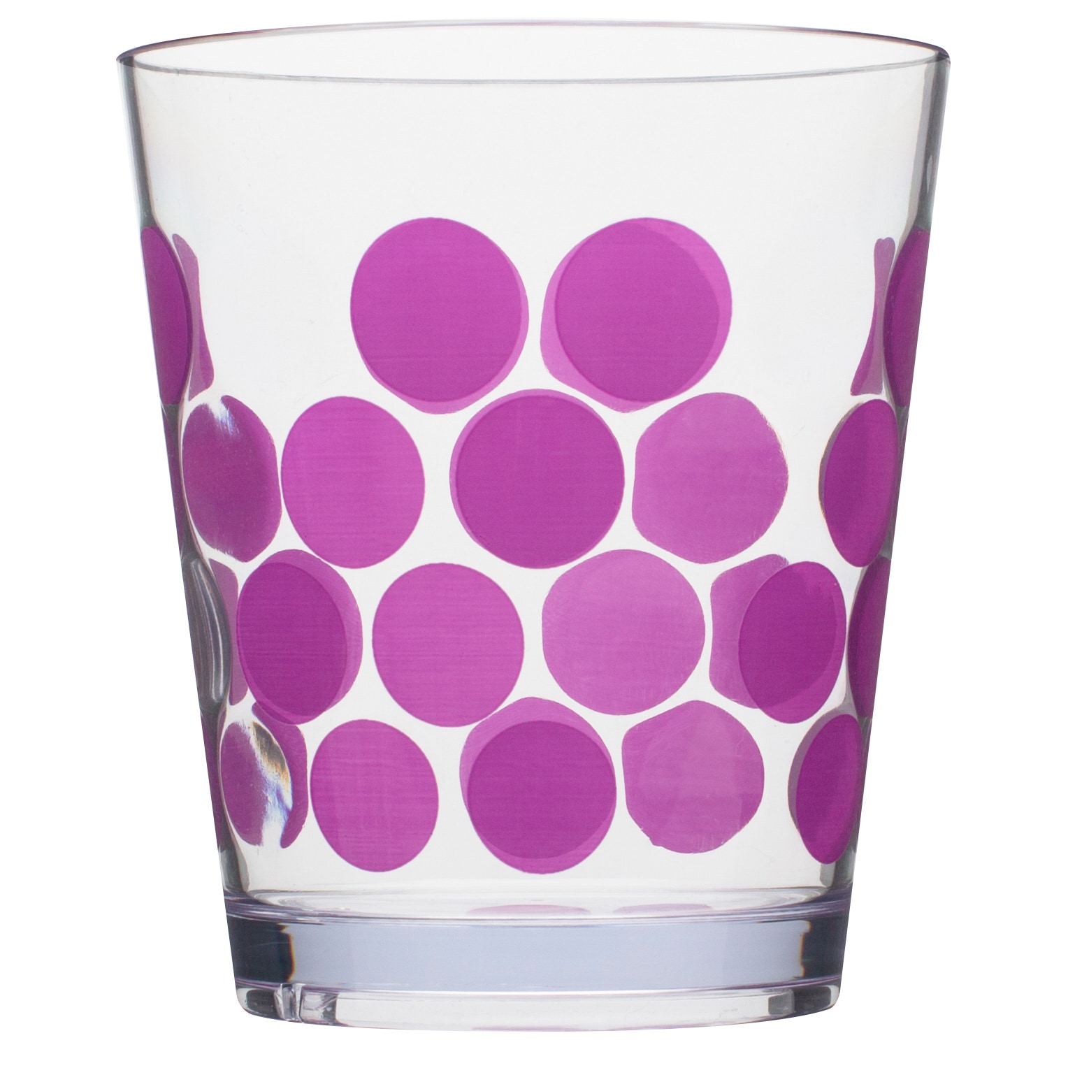 Zak  Dot Grape Purple Acrylic 14 ounce Dof Tumblers (set Of 6)