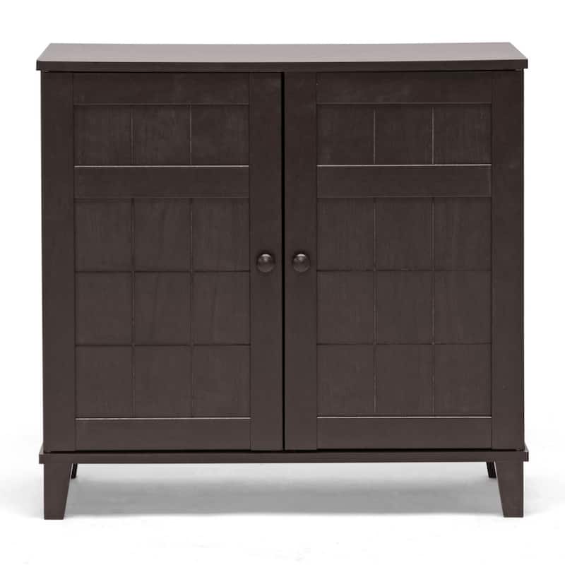 Baxton Studio Glidden Dark Brown Wood Multi-use Cabinet