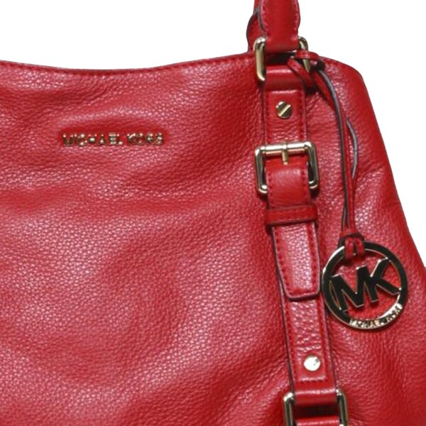 michael kors red satchel