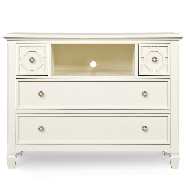 Shop Cameron White Media Chest Overstock 8015278