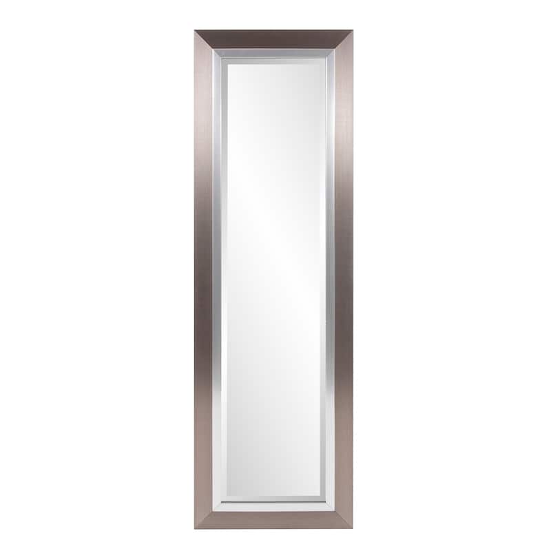 Allan Andrews Brushed Silver Decorative Chicago Wall Mirror - 17.1/4" x 53.1/2" x 1"