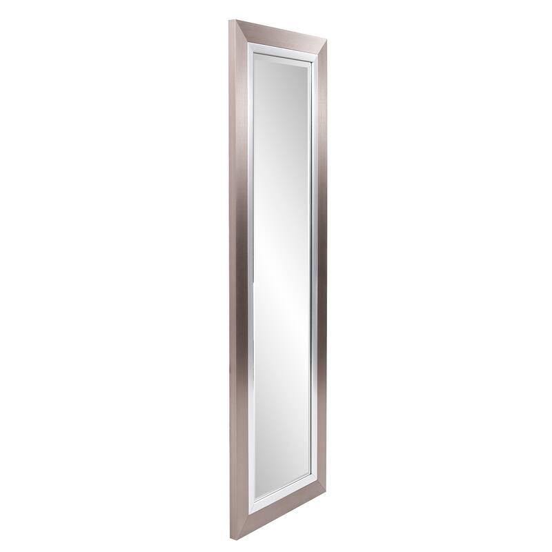 Allan Andrews Brushed Silver Decorative Chicago Wall Mirror - 17.1/4" x 53.1/2" x 1"