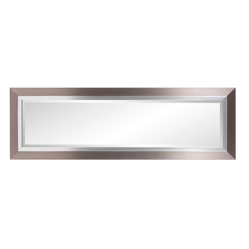 Allan Andrews Brushed Silver Decorative Chicago Wall Mirror - 17.1/4" x 53.1/2" x 1"