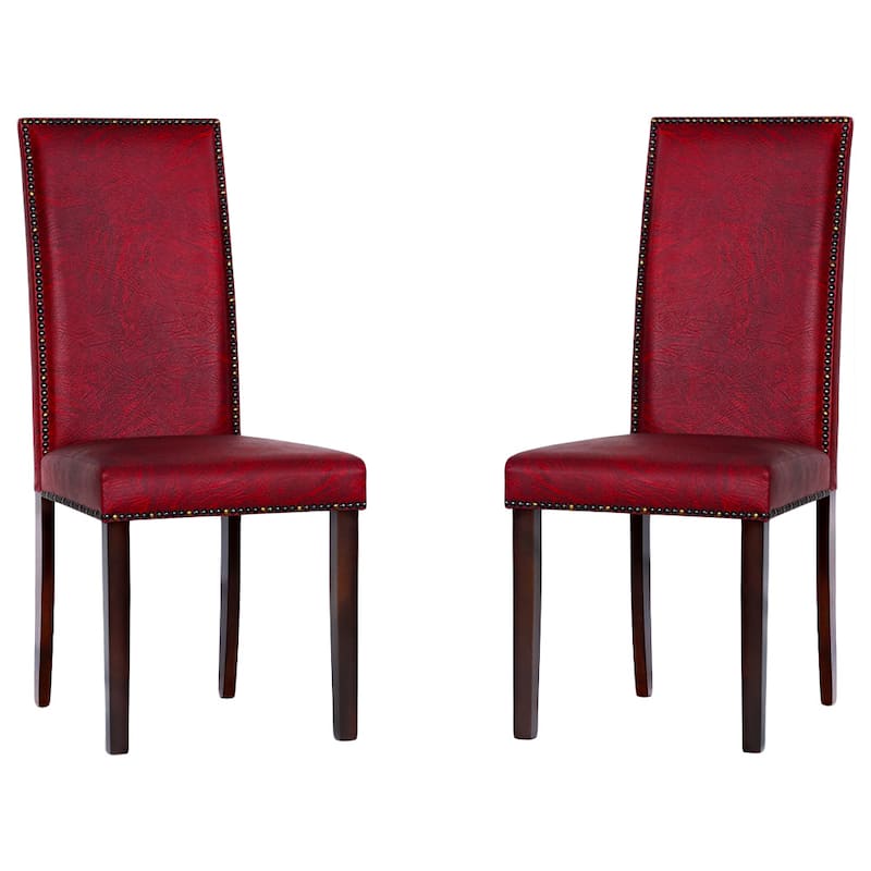 Warehouse of Tiffany 'Blaze' Black/ Red Dining Room Chairs