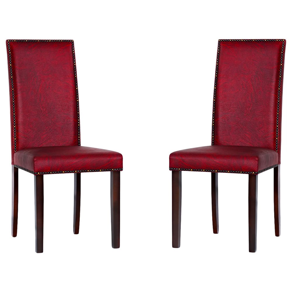 Warehouse of Tiffany 'Blaze' Black/ Red Dining Room Chairs