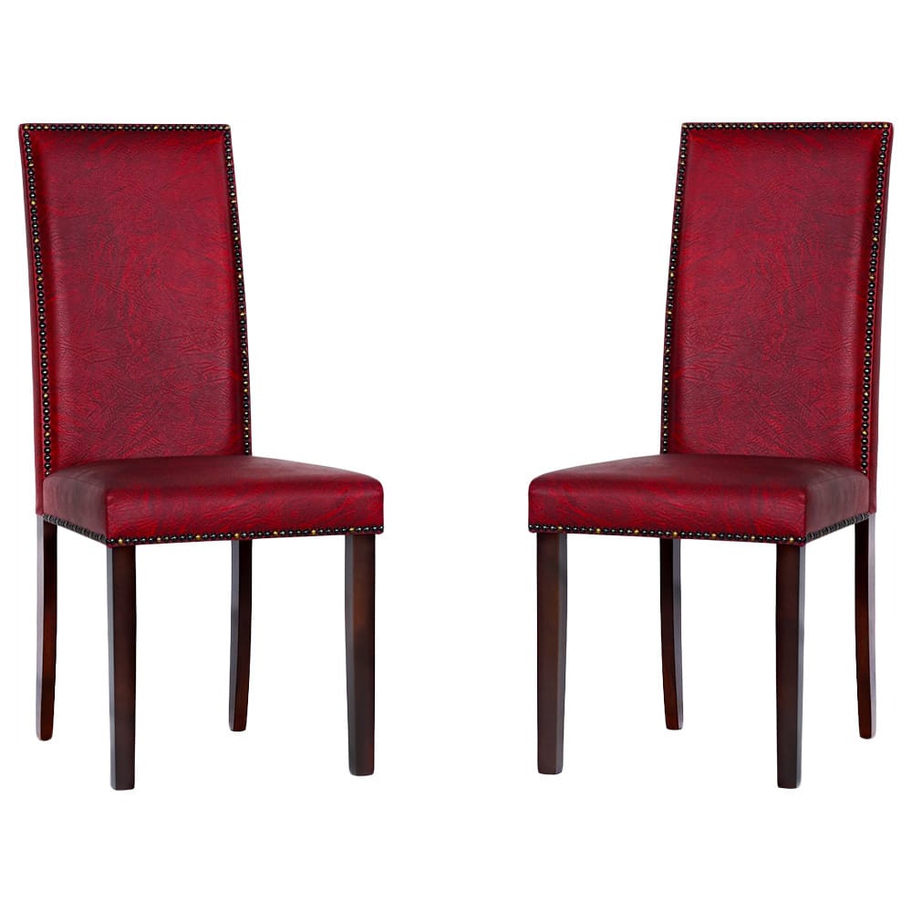 Warehouse of Tiffany 'Blaze' Black/ Red Dining Room Chairs