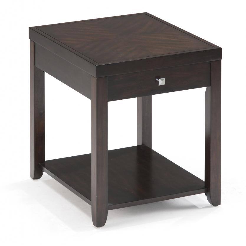 'Scarborough' Hazlenut Finish Rectangular End Table