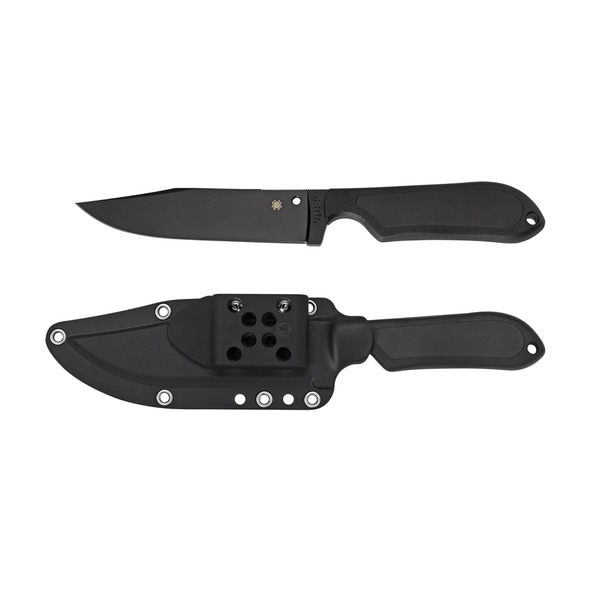 Spyderco Street Bowie Black FRN Black Blade PlainEdge Spyderco Hunting Knives