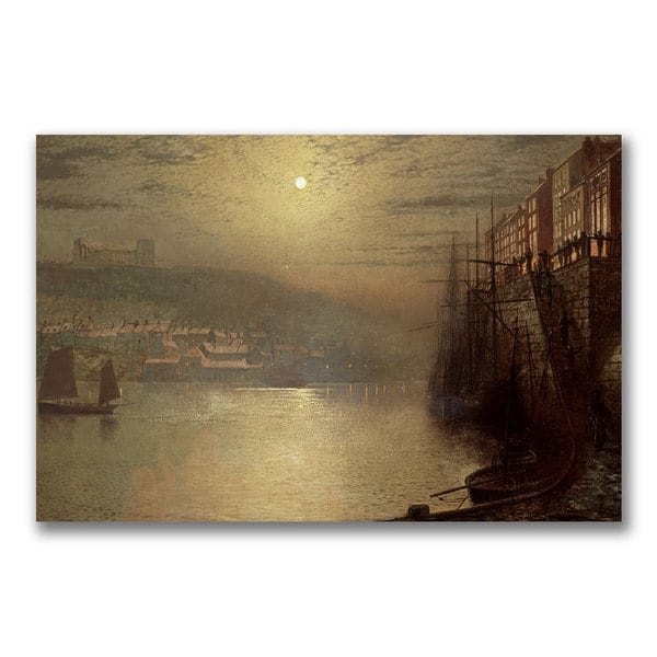 John Grimshaw 'Whitby' Canvas Art Trademark Fine Art Canvas