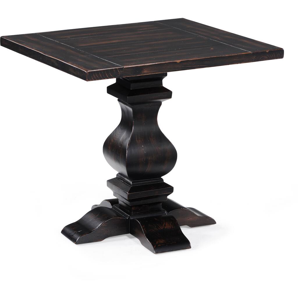 Rossington Traditional Weathered Ebony Rectangular End Table