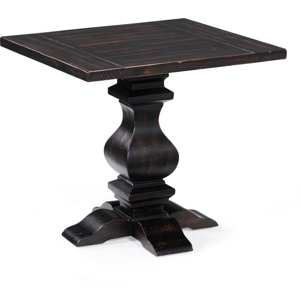 Magnussen Home Furnishings Rossington Traditional Weathered Ebony Rectangular End Table