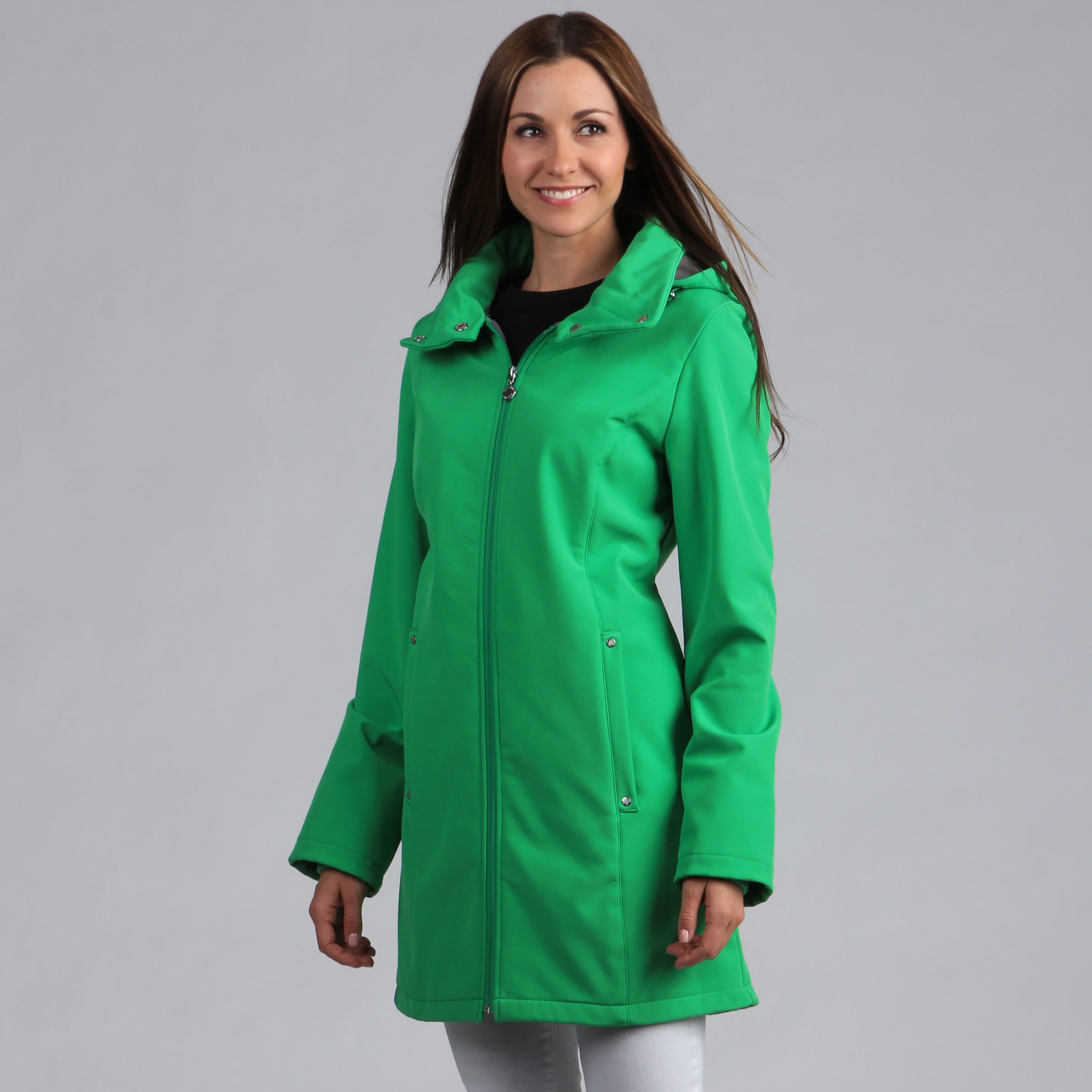 calvin klein women's raincoat hood