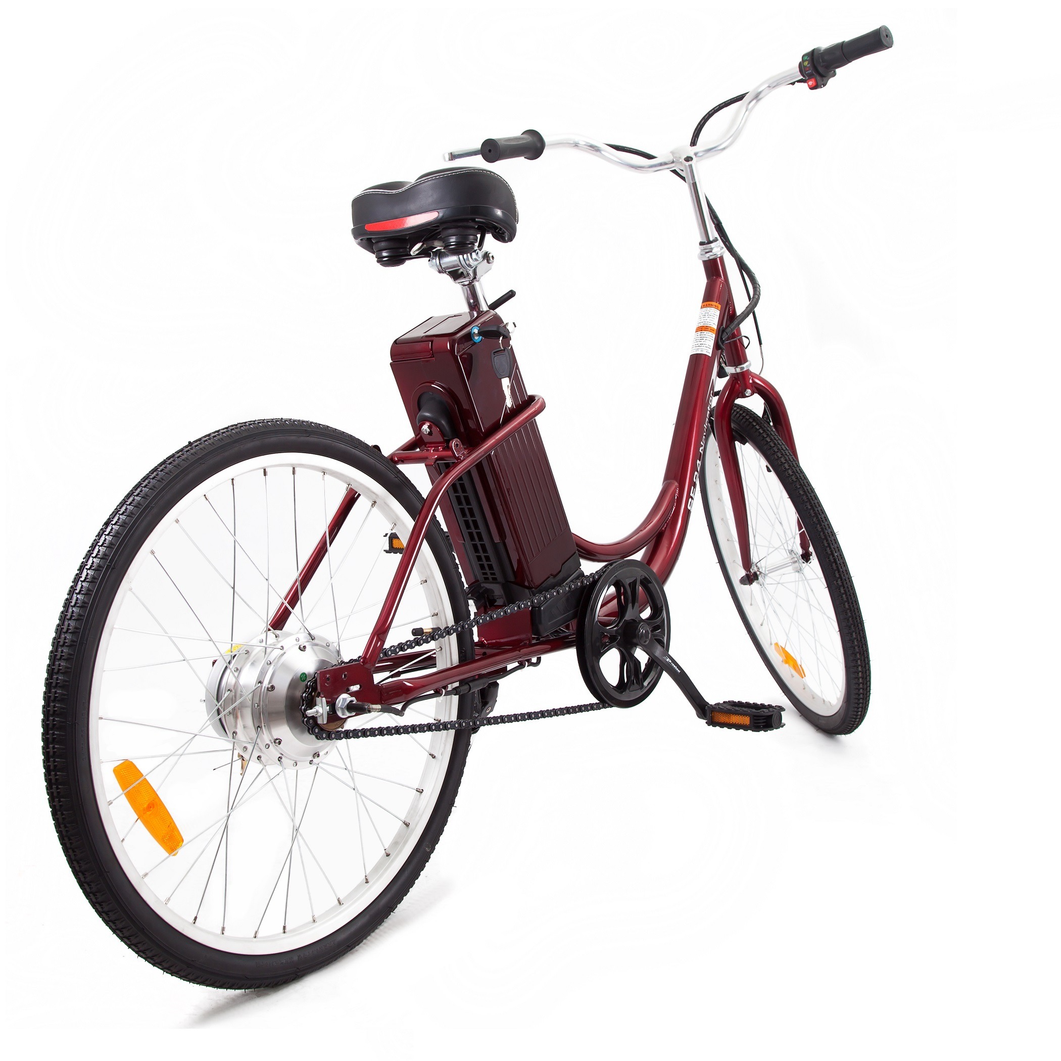 Shop Yukon Trails Navigator Women S Step Thru Urban Street Electric Bike On Sale Free