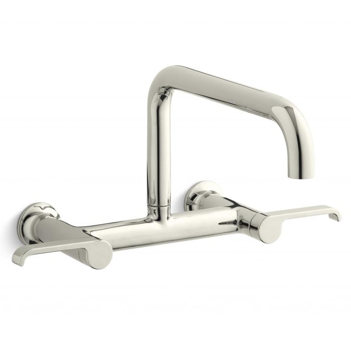 Kohler Torq Nickel Wall mount Bridge Kitchen Faucet