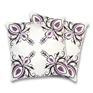 Shop Lush Decor Georgette Plum Decorative Pillows Set Of 2