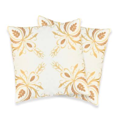 Georgette Lemon Decorative Pillows (Set of 2)
