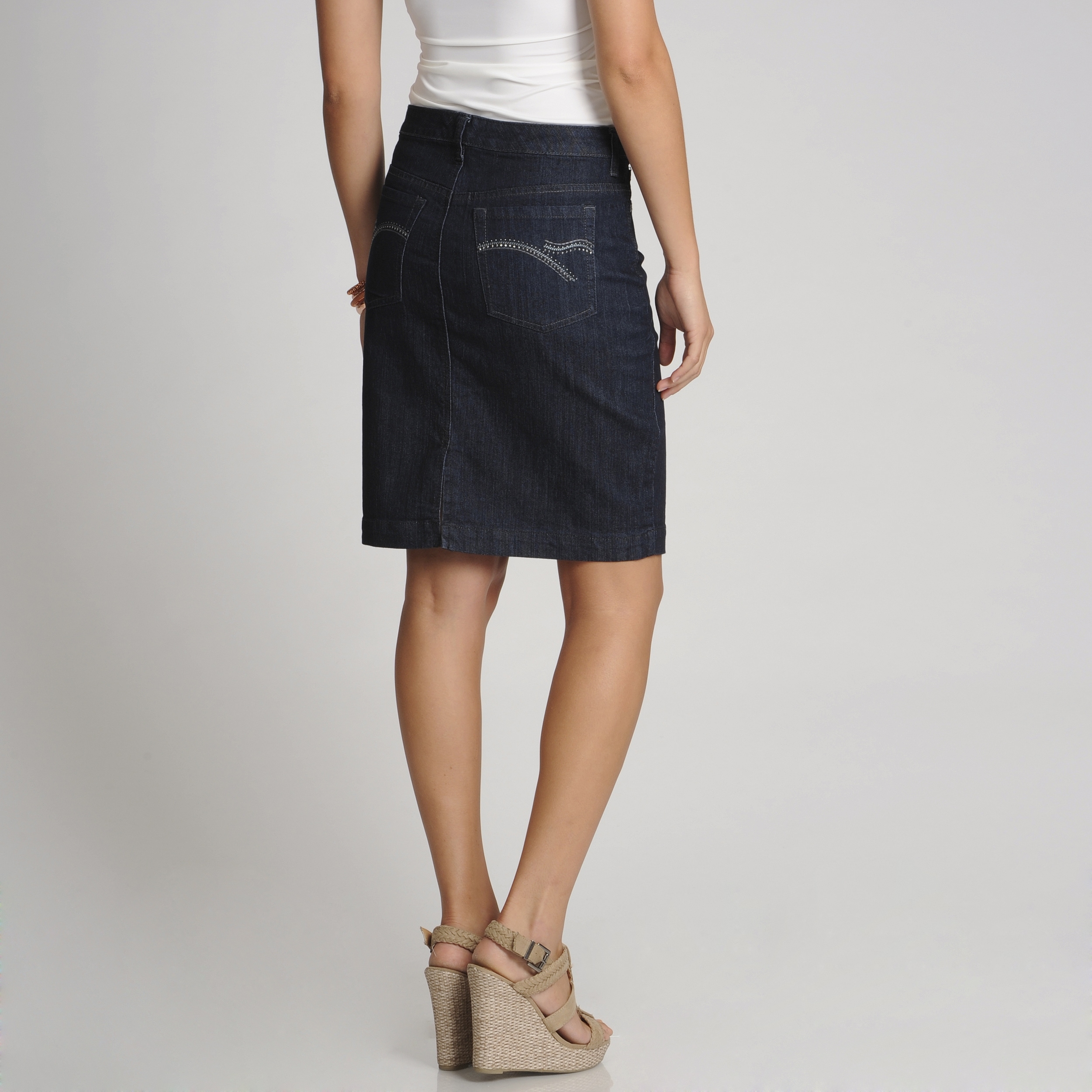 gloria vanderbilt jean skirt