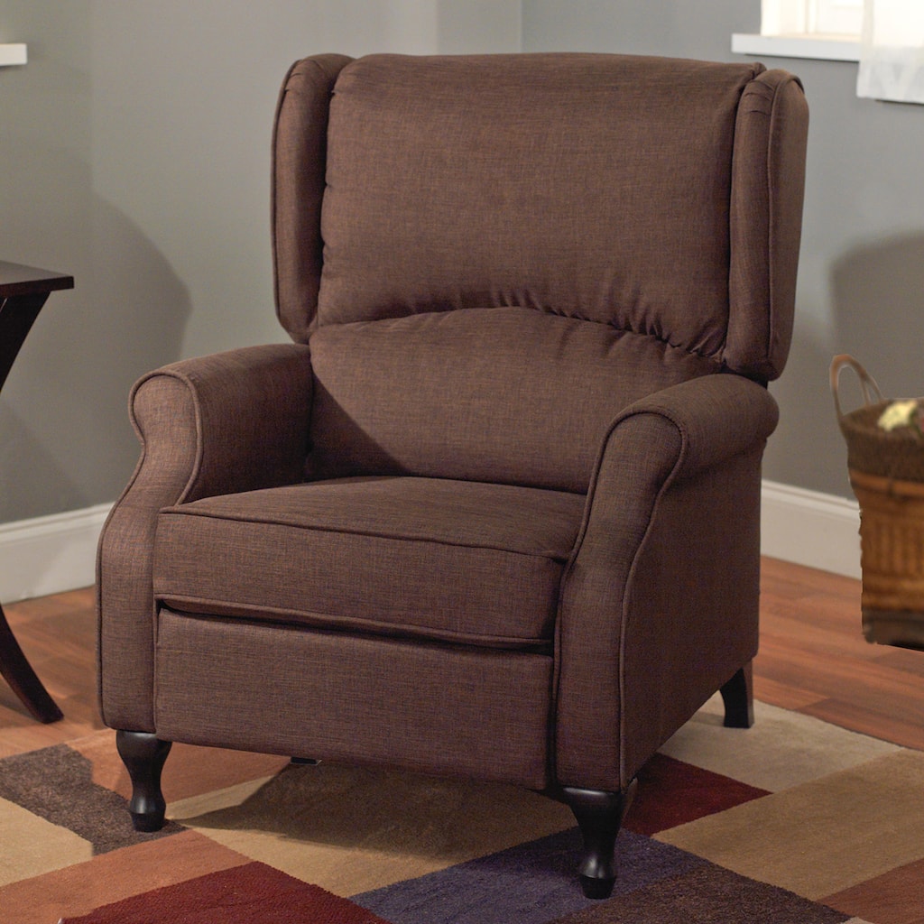Simple Living Logan Brown Wing Recliner