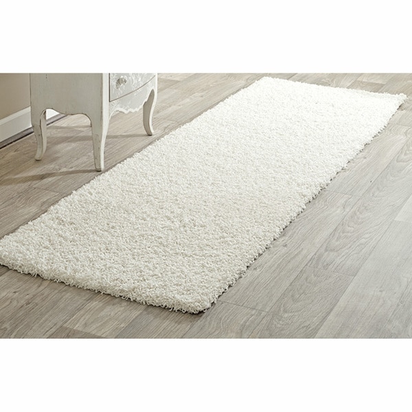 nuLOOM Alexa My Soft and Plush White Shag Runner (2'8 x 12') Nuloom Runner Rugs