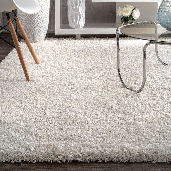 Shop nuLOOM Alexa My Soft and Plush White Shag Runner - 2'8