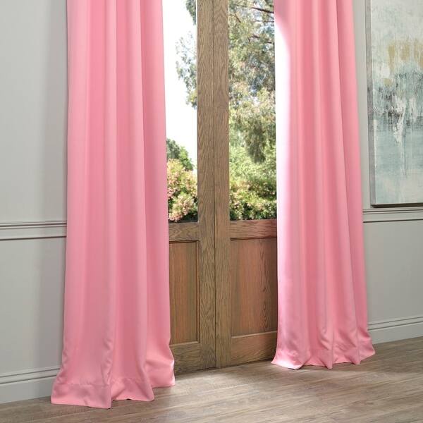 Shop Exclusive Fabrics Precious Pink Grommet Blackout Thermal
