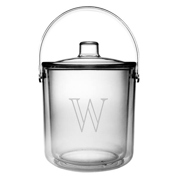 Personalized Acrylic Ice Bucket and Tongs 8024402