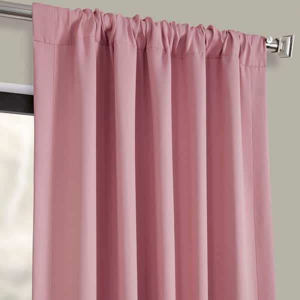 Shop Exclusive Fabrics Precious Pink Blackout Thermal Curtain