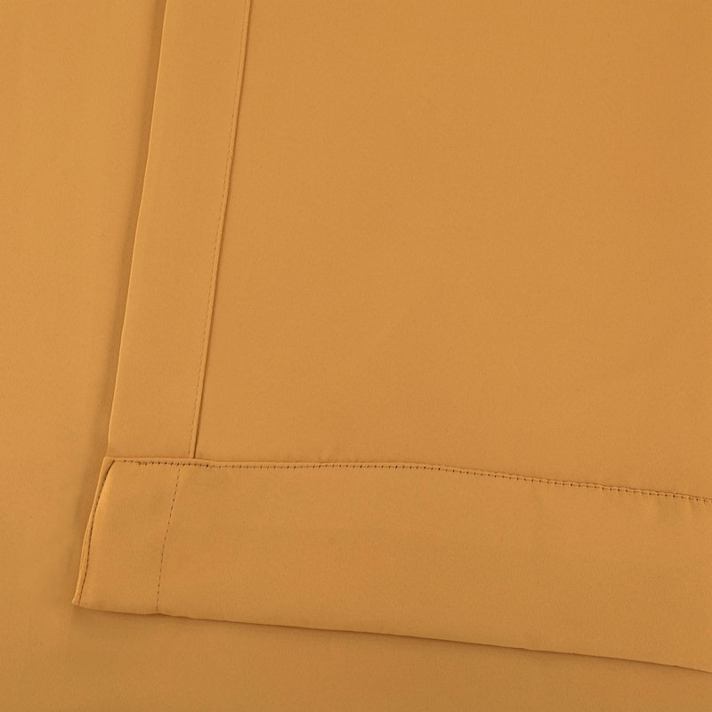 Exclusive Fabrics Marigold Grommet Room-Darkening Curtain Panel Pair (2 Panels)