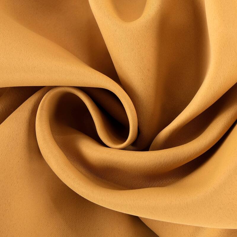 Exclusive Fabrics Marigold Grommet Room-Darkening Curtain Panel Pair (2 Panels)