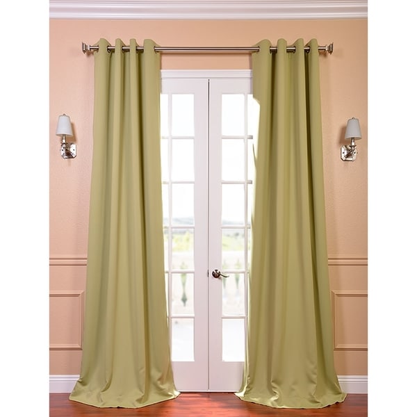 Grommet Blackout Thermal Lichen Curtain Panels (Set of 2)  