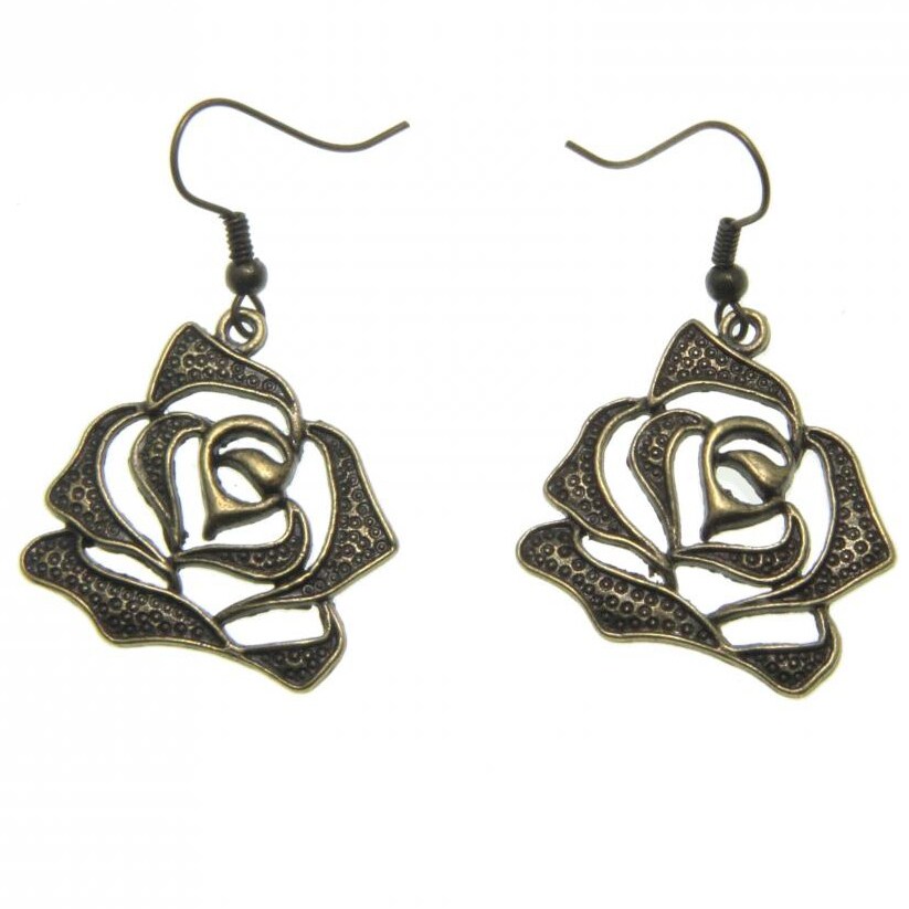 vintage copper earrings