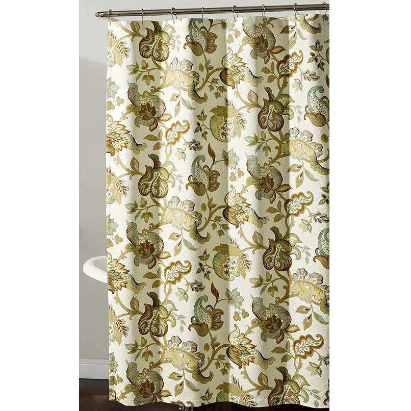 'Gabrielle' Jacobean Floral Shower Curtain
